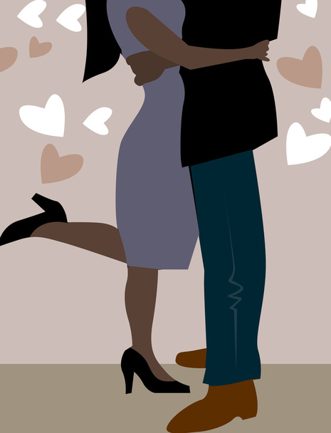 Hombre y mujer bailando - Vector, Imagen