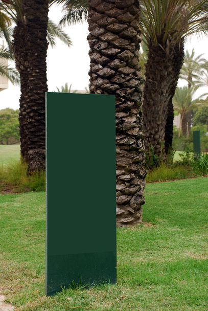 Panneau vert vierge
 - Photo, image