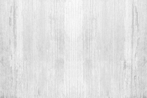 White texture of old wood. Empty plank wooden wall background with light pattern natural copy space. - Photo, Image