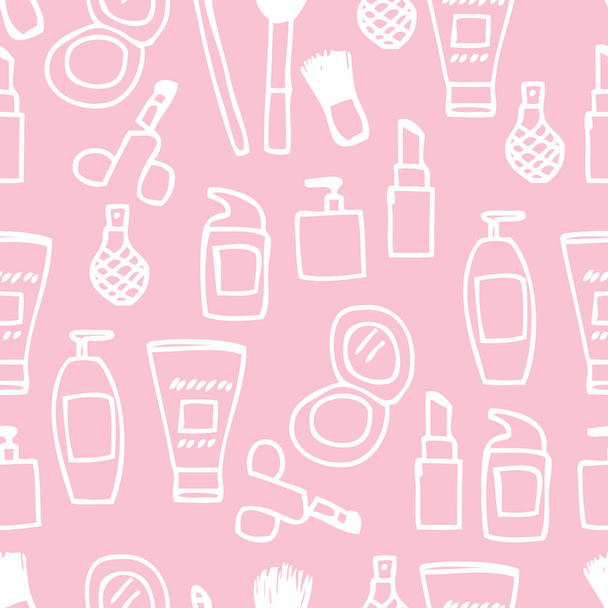 Seamless Cosmetics Icon - Vector, Image