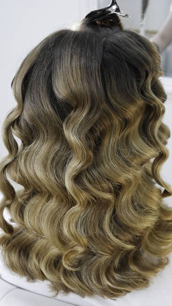 Long healthy hair in the hairdresser's salon - Photo, Image