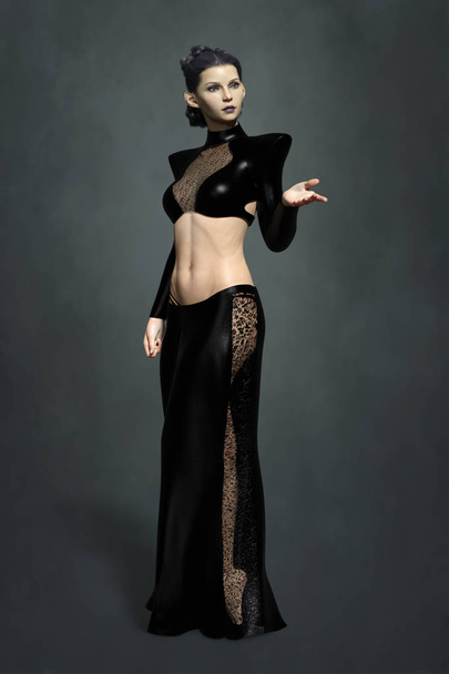 Full length render of an attractive alien or fantasy woman  - Фото, изображение