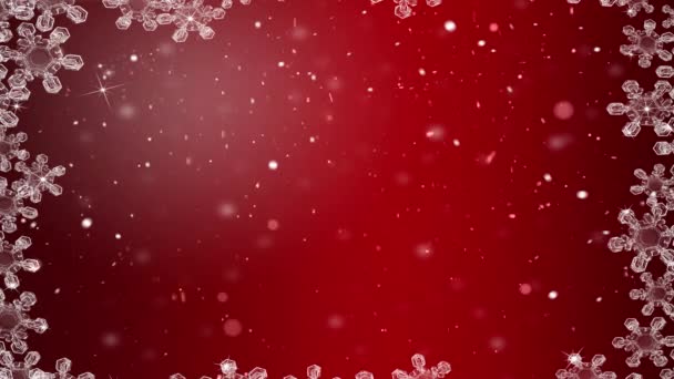 Winter wonderland snowing Christmas background - Footage, Video