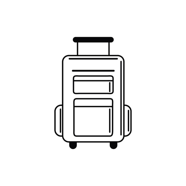 валіза відпустка подорожі іконка лінія
 - Вектор, зображення
