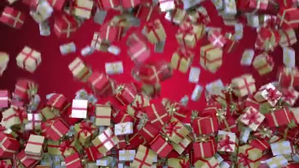 Pluie de Cadeaux de Noel en 4k - Transition avec canal Alpha - Séquence, vidéo