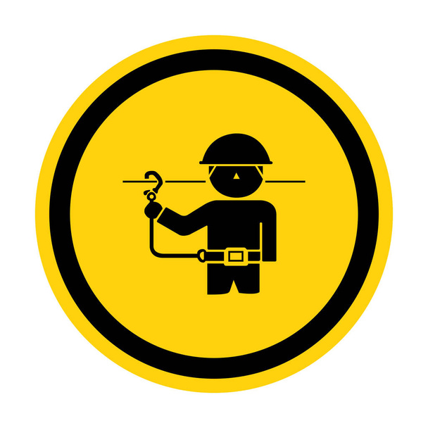 Icono del EPI.Utilice el aislamiento de la muestra del símbolo de los cinturones de seguridad en el fondo blanco, ilustración vectorial EPS.10  - Vector, Imagen