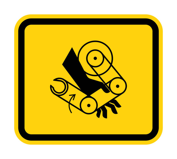 Hand Crush Roboter Symbol Zeichen isolieren auf weißem Hintergrund, Vektorillustration eps.10  - Vektor, Bild