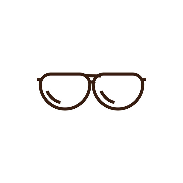 Linia izolowanych okularów i konstrukcja wektora wypełnienia - Wektor, obraz
