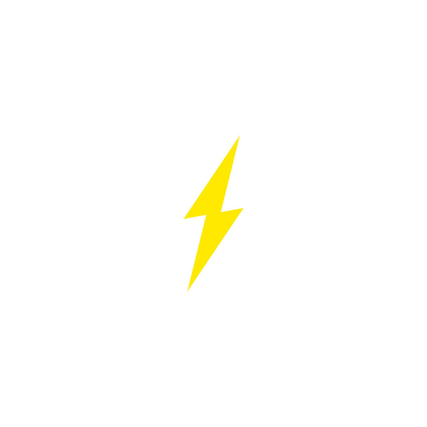 Flash ve yıldırım ikonuna. Fırtına cıvata işareti. Yıldırım ve elektrik sembolü. - Vektör, Görsel