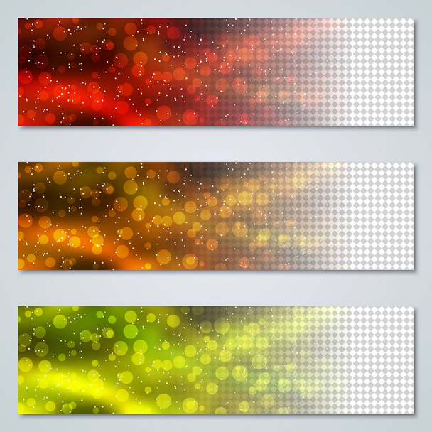 Christmas and New Year horizontal vector banners collection - ベクター画像