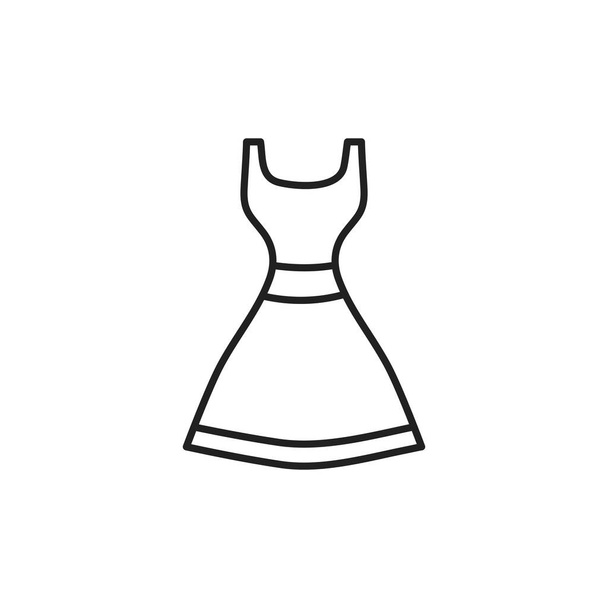 Isolated dress icon line design - Vetor, Imagem
