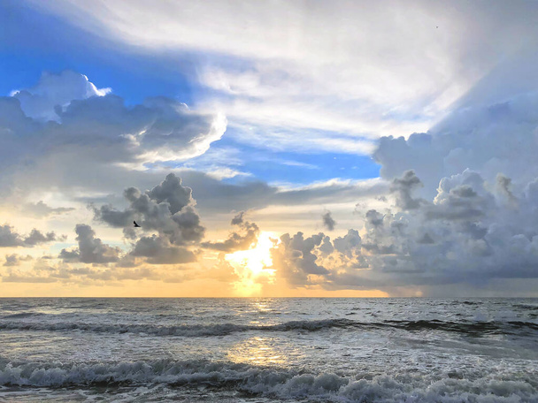 ranek na plaży Miami Ocean - Zdjęcie, obraz