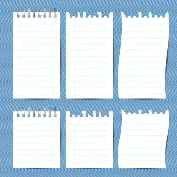 Notebook de papel para sua mensagem
 - Vetor, Imagem