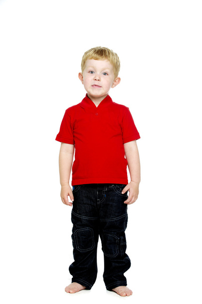 Young boy isolated on a white background - Foto, immagini