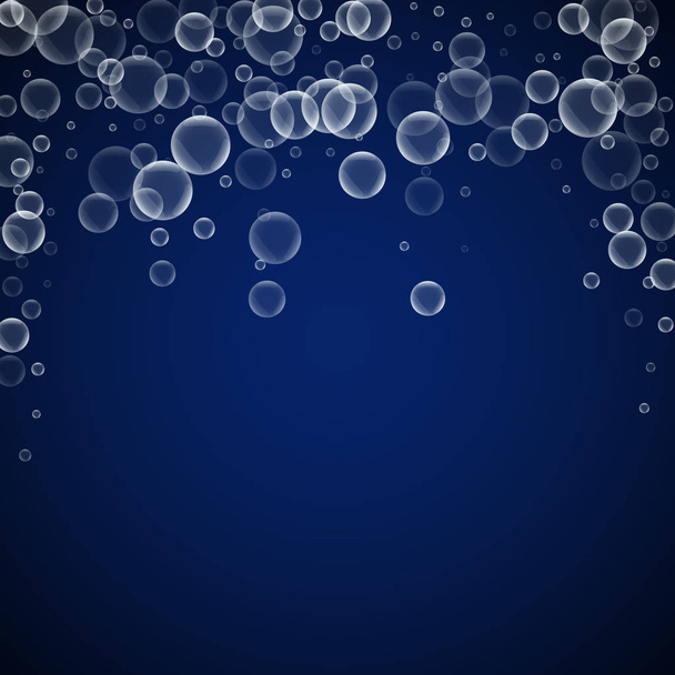 ランダム石鹸泡抽象的な背景。吹きB - ベクター画像