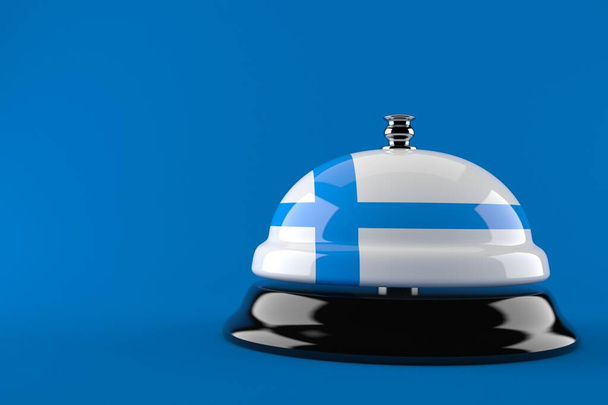 Hotel bell with finnish flag - 写真・画像
