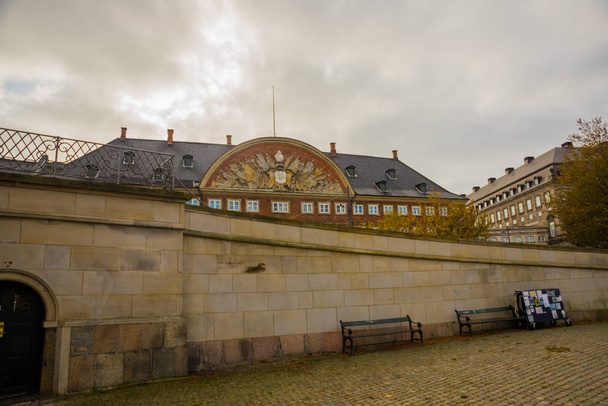 COPENHAGEN, DENMARK: Beautiful buildings in the center of the old town the capital of Denmark, Copenhagen - Φωτογραφία, εικόνα