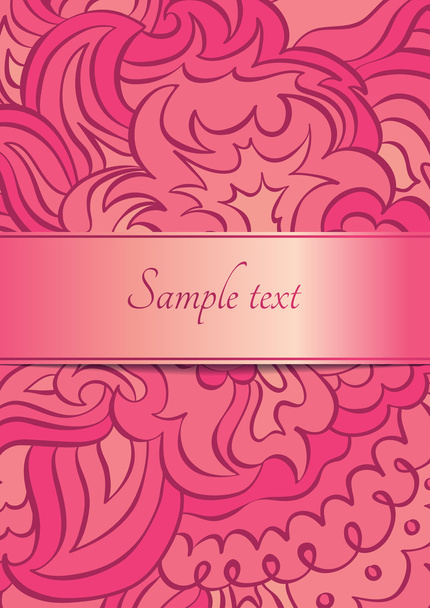 Wave template card - Вектор,изображение