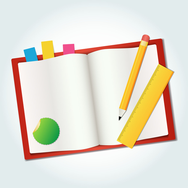 Vector notebook icon - Vektor, obrázek