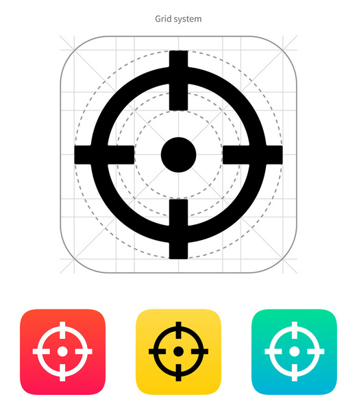 Crosshair icon. - Vector, Imagen