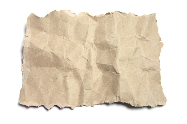 Brown Crumpled Paper - Photo, Image