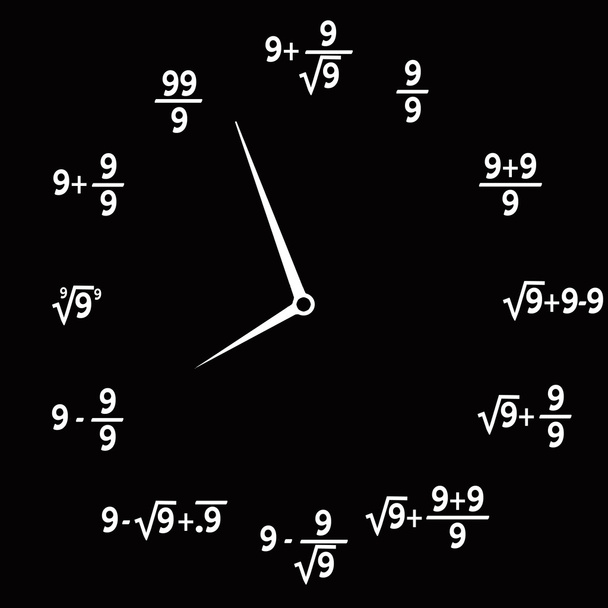 Relógio matemático
 - Foto, Imagem