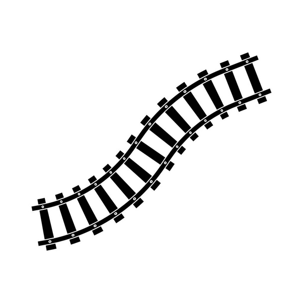 Шаблон векторных иконок железнодорожных путей
 - Вектор,изображение