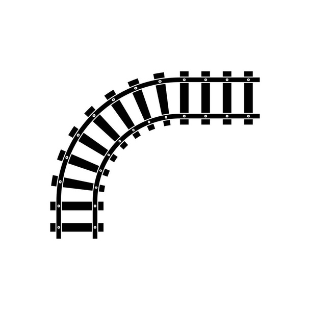 Πρότυπο σχεδιασμού εικονιδίου διανύσματος σιδηροδρομικών γραμμών - Διάνυσμα, εικόνα