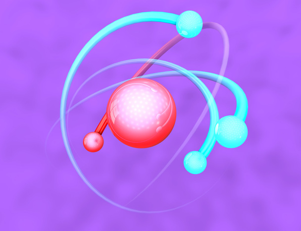 atomová molekula - Fotografie, Obrázek
