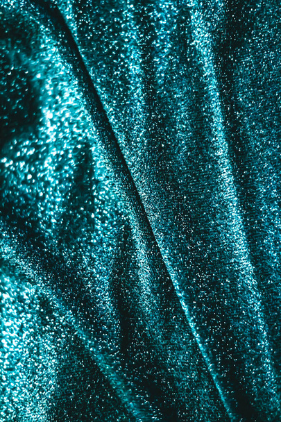 Emerald holiday sparkling glitter abstract background, luxury sh - Photo, Image