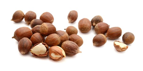 Chestnuts isolated on white background - Zdjęcie, obraz