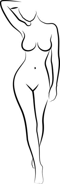 Mujer desnuda - Vector, imagen