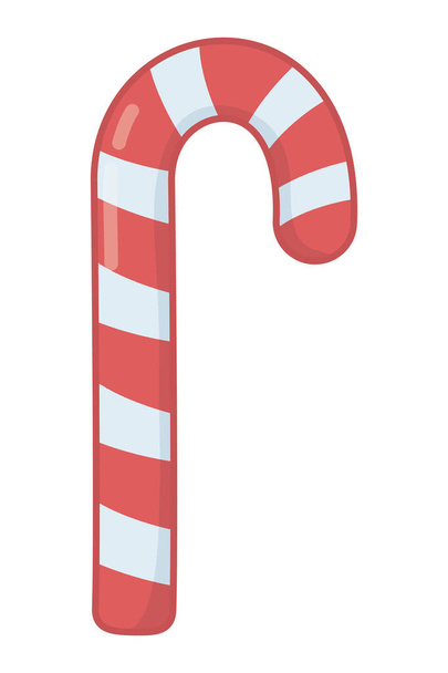 Merry christmas candy cane vector design - Vector, Image