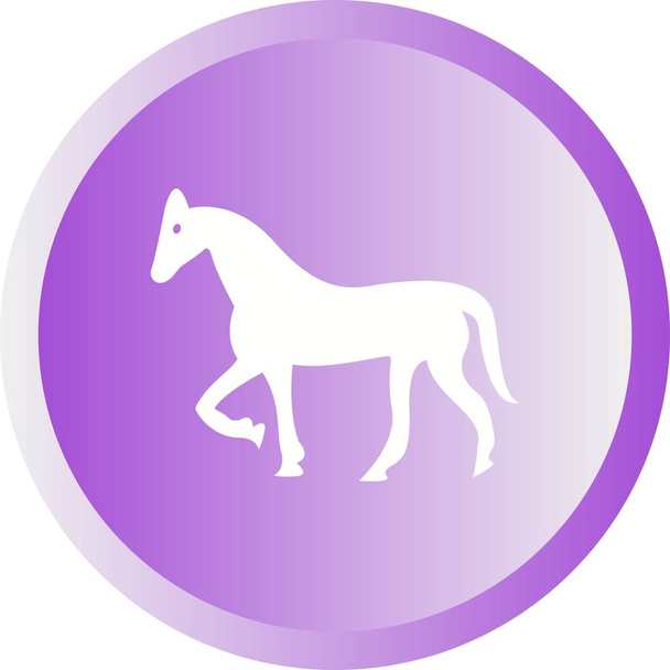 Bella icona vettoriale del glifo del cavallo
 - Vettoriali, immagini