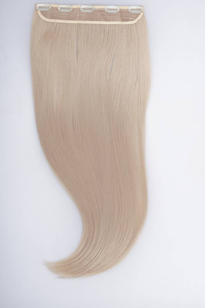 Straight virgin remy human hair extensions bundles - Photo, image