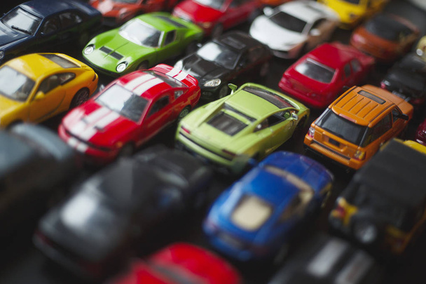 Traffic jam of toy cars - Foto, immagini
