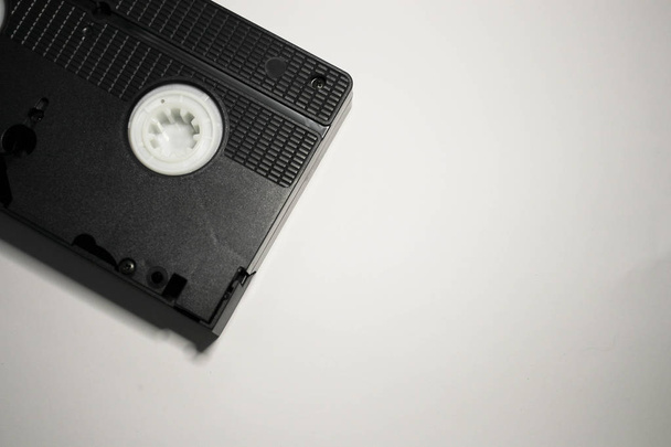Old videotapes on a gray background - Photo, Image