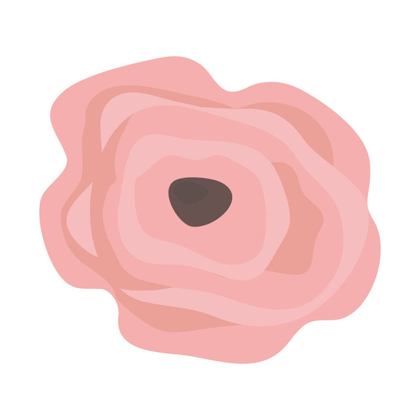 Isolated rustic flower vector design - Vector, Image