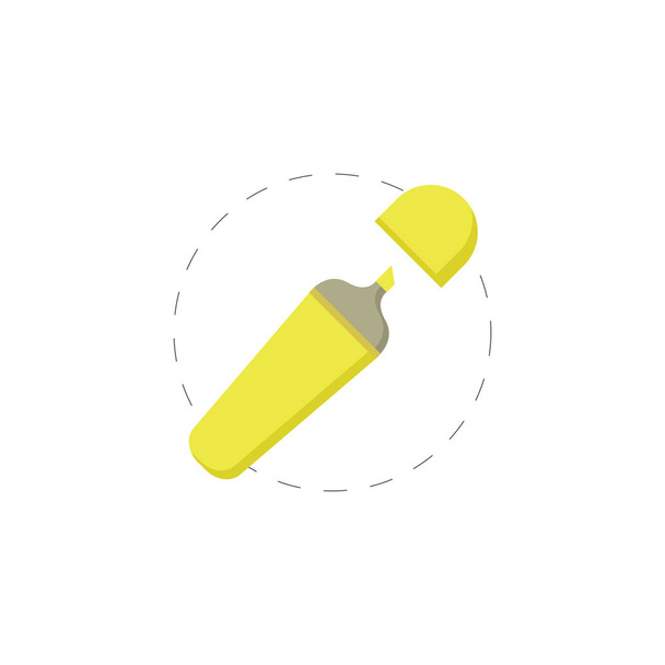 penna di marcatura impermeabile colorato vettoriale icona piatta
 - Vettoriali, immagini
