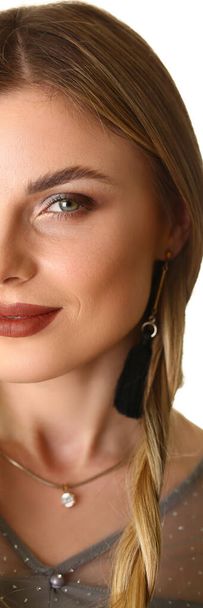 jolie caucasien femme modèle promotion tir
 - Photo, image