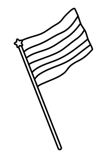 孤立したlgtbi旗のデザインベクトルイラスト - ベクター画像
