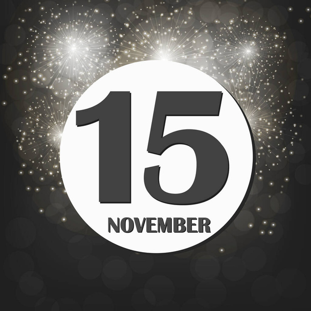 November 15 icon. For planning important day. - Photo, Image