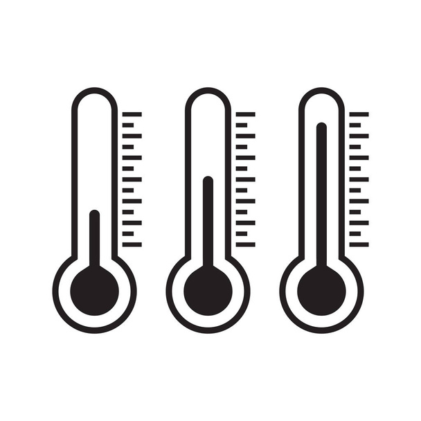 温度計のアイコン、絶縁ベクトル図 - ベクター画像