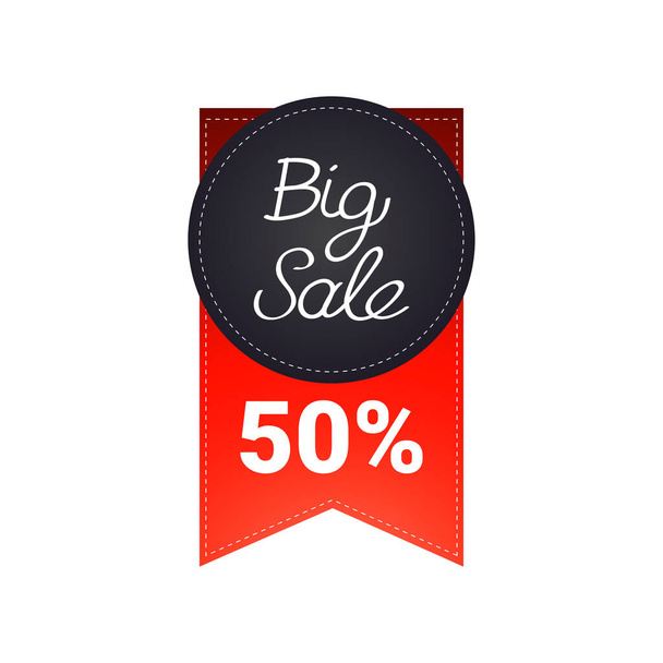 black friday sticker or discount banner holiday shopping concept big sale label advertising campaign badge - Wektor, obraz