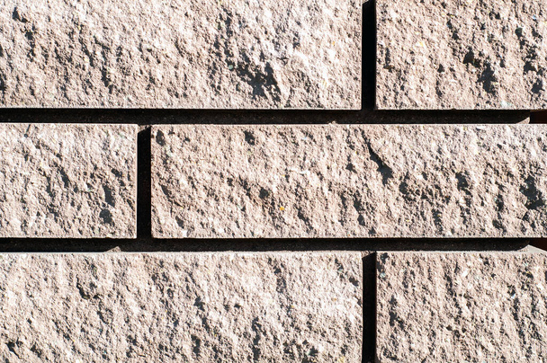 Brick wall texture close up. - Фото, изображение
