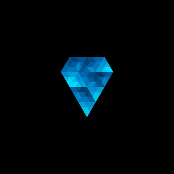 the diamond abstract logo design - Vector, Image