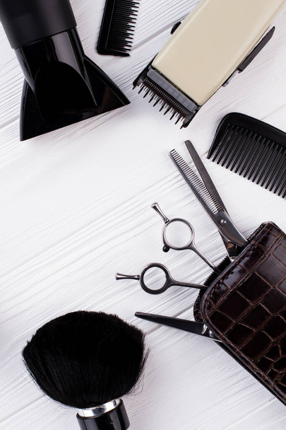 Set of hairdresser tools and accessories. - Photo, Image