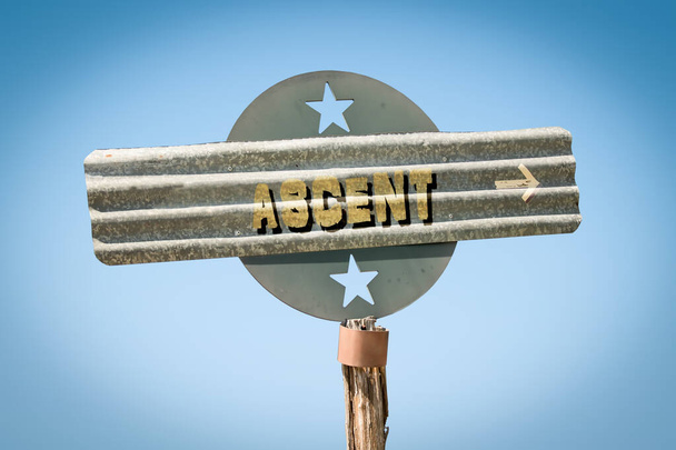 Street Sign to Ascent - Photo, Image