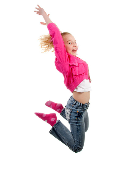 Girl is jumping - Fotoğraf, Görsel