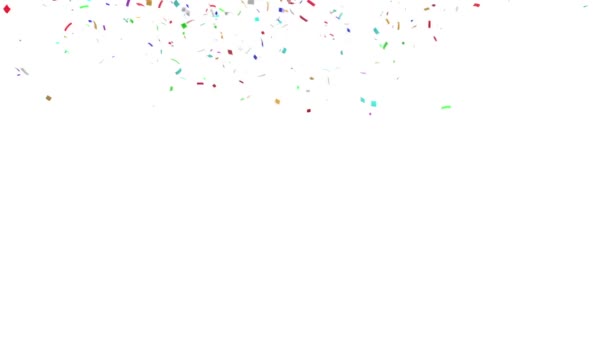 Explosion de confettis multicolores
 - Séquence, vidéo